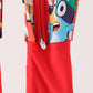 Red christmas bluey bamboo romper