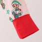 Red christmas toy story ruffle bamboo romper