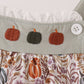 Pumpkin Embroidery Ruffle Bubble