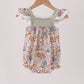 Pumpkin Embroidery Ruffle Bubble
