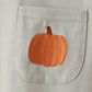 Sage Pumpkin Embroidery Plaid pants set