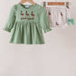 Green Duck guack guack Ruffle Gingham Bloomer Set