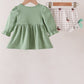 Green Duck guack guack Ruffle Gingham Bloomer Set