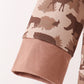 Brown camouflage pocket jogger set