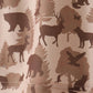 Brown camouflage pocket jogger set