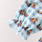 Blue mallard duck embroidery dress