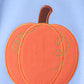 Blue pumpkin applique stripe pants set