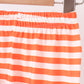 Blue pumpkin applique stripe pants set