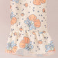 Pink bow pumpkin ruffle pants set
