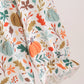 Fall pumpkin embroidery leaves romper