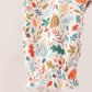 Fall pumpkin embroidery leaves romper