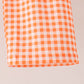 Sage pumpkin embroidery gingham pants set