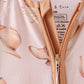 Khaki western boots bamboo zipper romper