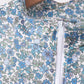 Teal floral print mom&me skorts set
