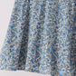 Teal floral print mom&me skorts set
