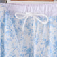 Blue floral print mom&me pants set