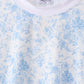 Blue floral print mom&me pants set