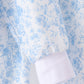 Blue floral print mom&me pants set