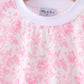 Pink floral print mom&me pants set