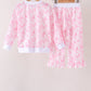 Pink floral print mom&me pants set