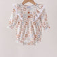 Khaki farm checkered ruffle bubble