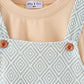 Khaki Geo Diamond 2pc romper set