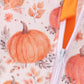 Orange Pumpkin Print Romper