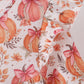 Orange Pumpkin Print Ruffle Dress
