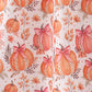 Orange Pumpkin Print Ruffle Dress