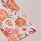 Orange Pumpkin Print Ruffle Dress