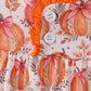 Orange Pumpkin Print Ruffle Dress