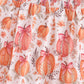 Orange Pumpkin Print Smocked Mom Dress