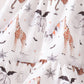 Brown zoo animal ruffle bloomer set