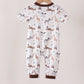 Brown zoo animal romper