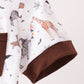 Brown zoo animal pocket top