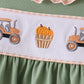 Green farm embroidery bloomer set