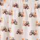 Green farm embroidery pants set