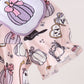 Pink Spooky embroidery bubble