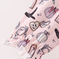 Pink Spooky print ruffle dress