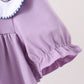 Purple spooky embroidery dress