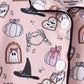Pink Spooky print bamboo pajama set