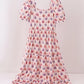 Jack-O-Lantern print tiered mom dress