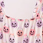 Jack-O-Lantern print tiered mom dress