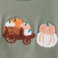 Green pumpkin french knot bloomer set