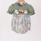 Green pumpkin french knot bubble