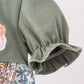 Green pumpkin french knot bubble