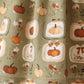 Vintage pumpkin smocked ruffle pants set