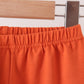 Vintage pumpkin smocked ruffle pants set