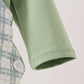 Sage plaid 2pc romper set