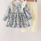 Vintage Floral Ruffle Pants Set